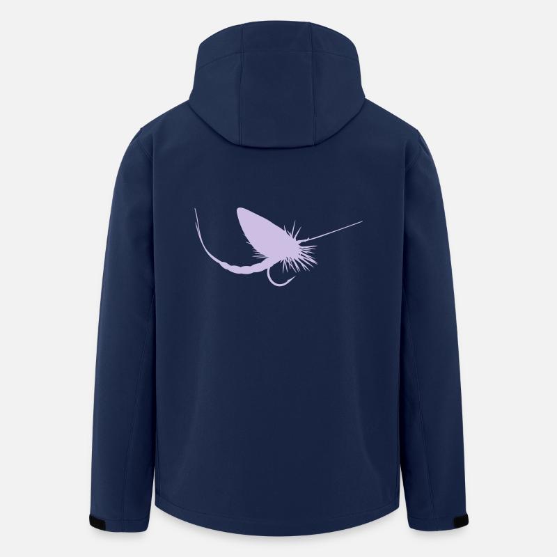 Fliegenfischen - Recycelte Männer Softshell-Jacke von Stanley/Stella - Navy