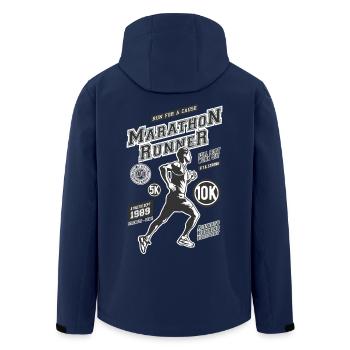 1989 MARATHON RUNNER Jogger Sport Geschenke Shirts - Recycelte Männer Softshell-Jacke von Stanley/Stella - Navy - Hinten - AI Model Male 185 light (185cm)