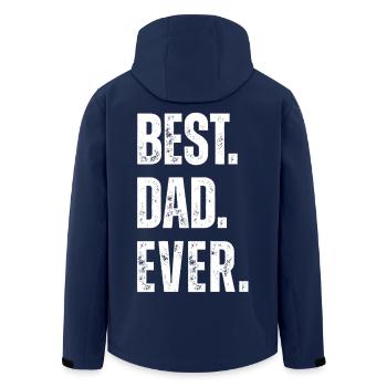 Bester Vater aller Zeiten - Recycelte Männer Softshell-Jacke von Stanley/Stella - Navy - Hinten - AI Model Male 185 light (185cm)