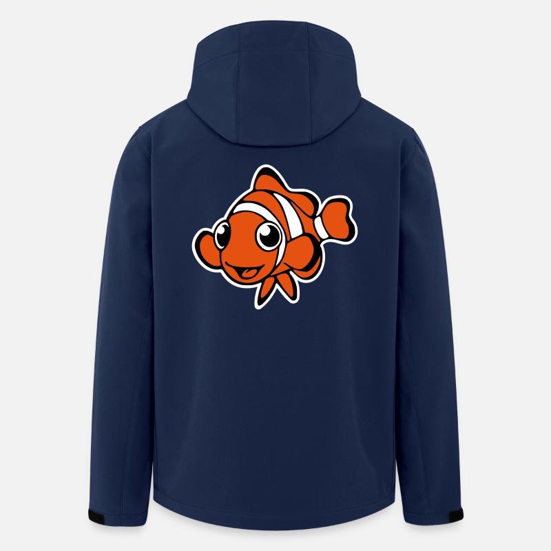 Clownfisch (Vektor) - Recycelte Männer Softshell-Jacke von Stanley/Stella - Navy