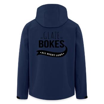 Bokes Glasur, die ganze Nacht lang - Recycelte Männer Softshell-Jacke von Stanley/Stella - Navy - Hinten - AI Model Male 185 light (185cm)