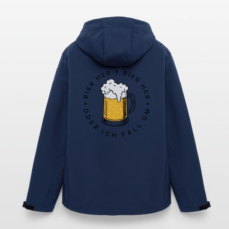 Bees here - Oder ich fall um! Men’s Recycled Softshell Jacket Discoverer by Stanley/Stella