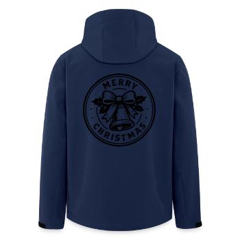 Frohe Weihnachten - Recycelte Männer Softshell-Jacke von Stanley/Stella - Navy - Hinten - AI Model Male 185 light (185cm)