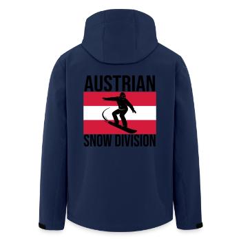 T-shirt de snowboard Austrian Snow Division - Veste softshell homme en polyester recyclé Stanley/Stella - marine - Dos - AI Model Male 185 light (185cm)