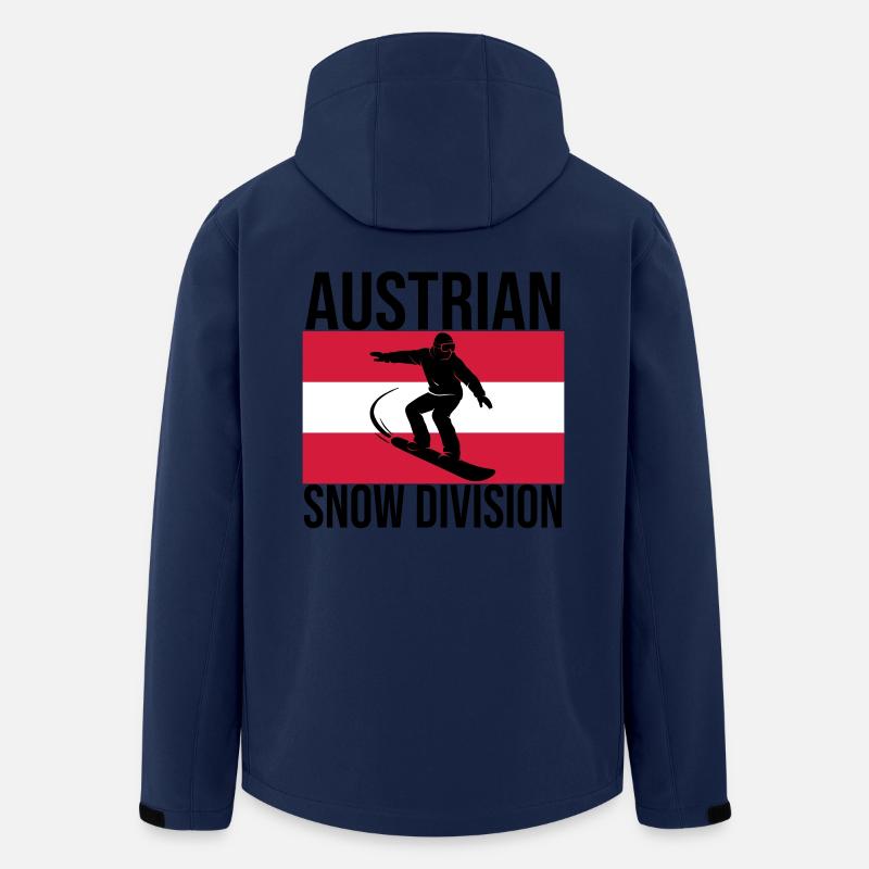 Austrian Snow Division Snowboard Tee - Recycelte Männer Softshell-Jacke von Stanley/Stella - Navy