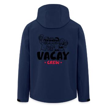 Urlaub Crew - Recycelte Männer Softshell-Jacke von Stanley/Stella - Navy - Hinten - AI Model Male 185 light (185cm)