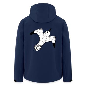 mouette - Veste softshell homme en polyester recyclé Stanley/Stella - marine - Dos - AI Model Male 185 light (185cm)