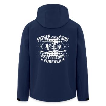 Father And Son Best Friends - Veste softshell homme en polyester recyclé Stanley/Stella - marine - Dos - AI Model Male 185 light (185cm)