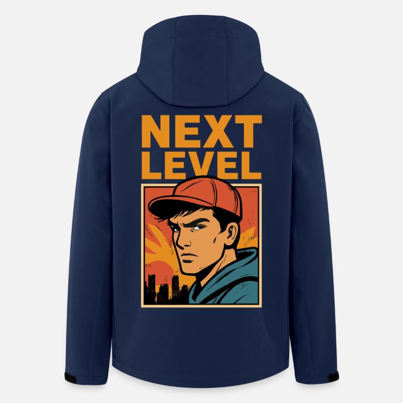 Next Level Retro Helden - Recycelte Männer Softshell-Jacke von Stanley/Stella - Navy