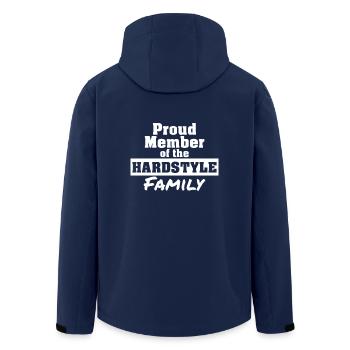 Famille Hardstyle | Marchandise hardstyle - Veste softshell homme en polyester recyclé Stanley/Stella - marine - Dos - AI Model Male 185 light (185cm)