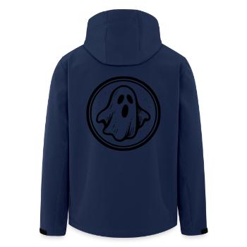 Geist - Recycelte Männer Softshell-Jacke von Stanley/Stella - Navy - Hinten - AI Model Male 185 light (185cm)