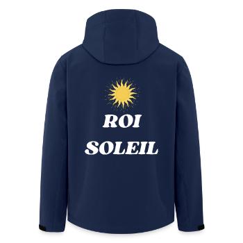 ROI SOLEIL LOUIS XIV - Veste softshell homme en polyester recyclé Stanley/Stella - marine - Dos - AI Model Male 185 light (185cm)