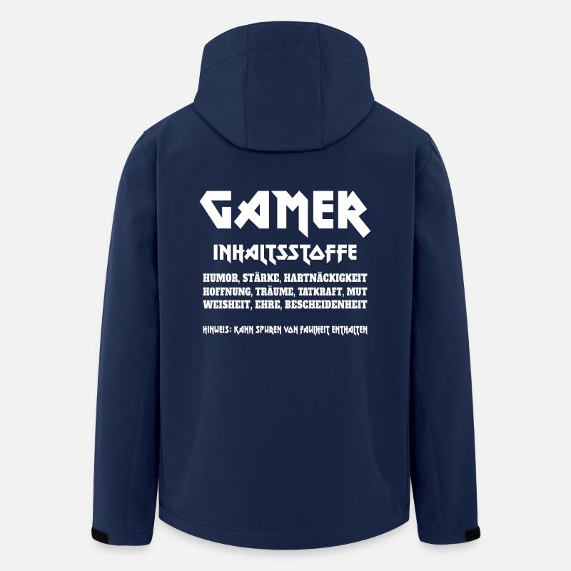 Gamer Inhaltsstoffe - Recycelte Männer Softshell-Jacke von Stanley/Stella - Navy