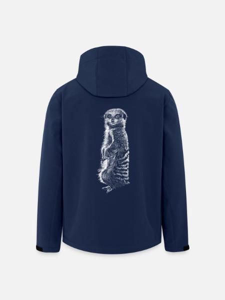Erdmännchen - Recycelte Männer Softshell-Jacke von Stanley/Stella - Navy