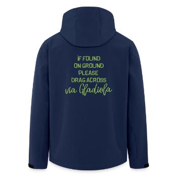 Vierdaagse Nijmegen 2017 - Via Gladiola GREEN - Men’s Recycled Softshell Jacket by Stanley/Stella - navy - Back - AI Model Male 185 light (185cm)