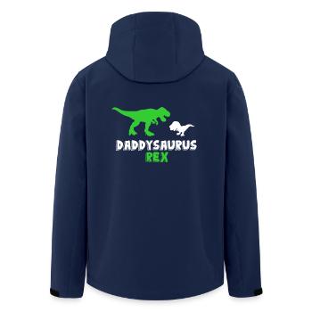 Papa Vatertag Daddy Trex Saurier Dino Papa Vater - Recycelte Männer Softshell-Jacke von Stanley/Stella - Navy - Hinten - AI Model Male 185 light (185cm)