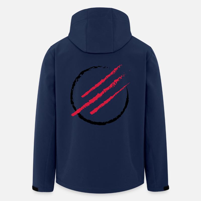 Scratch the Circle - Recycelte Männer Softshell-Jacke von Stanley/Stella - Navy