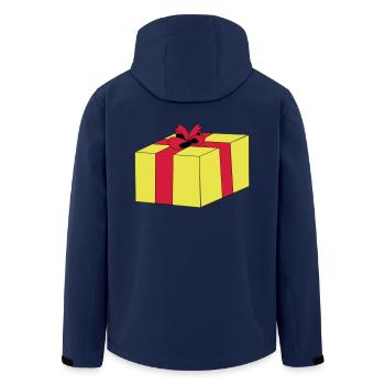 Emballage cadeau surprise, boucle de paquets - Veste softshell homme en polyester recyclé Stanley/Stella - marine - Dos - AI Model Male 185 light (185cm)