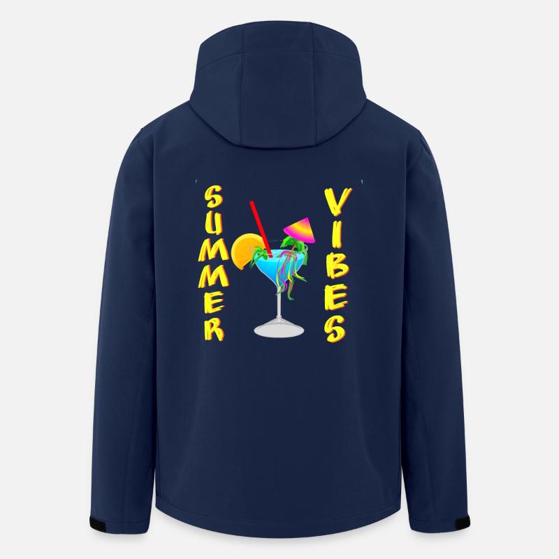 Cocktail Summer Vibes - Recycelte Männer Softshell-Jacke von Stanley/Stella - Navy