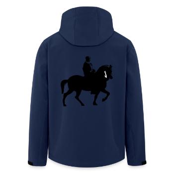 Horse and rider Knights | Lance Riding Armor - Men’s Recycled Softshell Jacket by Stanley/Stella - navy - Back - AI Model Male 185 light (185cm)