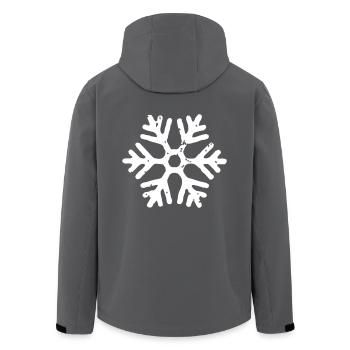 flocon de neige - Veste softshell homme en polyester recyclé Stanley/Stella - charbon - Dos - AI Model Male 185 light (185cm)