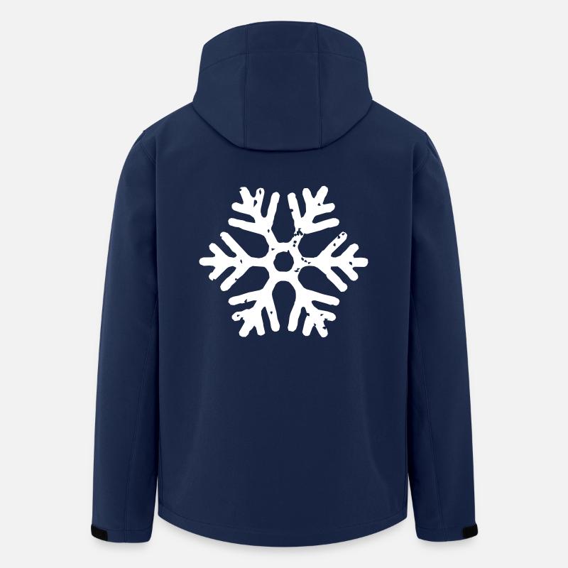 snowflake - Men’s Recycled Softshell Jacket by Stanley/Stella - navy