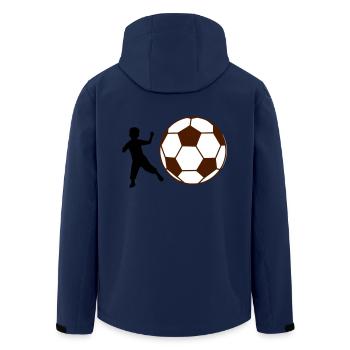 Football enfant - Veste softshell homme en polyester recyclé Stanley/Stella - marine - Dos - AI Model Male 185 light (185cm)