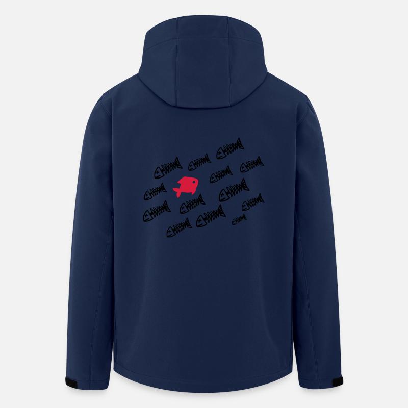 DEADFISH - Veste softshell homme en polyester recyclé Stanley/Stella - marine