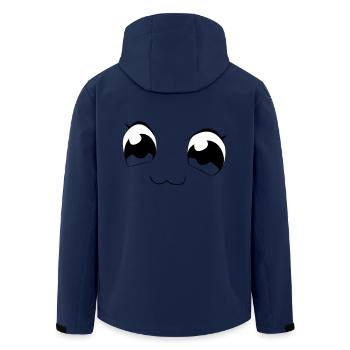 eyes - Men’s Recycled Softshell Jacket by Stanley/Stella - navy - Back - AI Model Male 185 light (185cm)