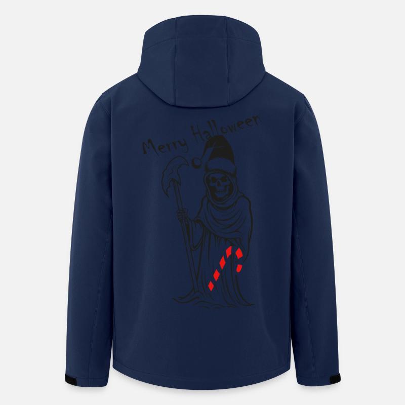 Sensenmann mit Zuckerstange Halloween - Recycelte Männer Softshell-Jacke von Stanley/Stella - Navy