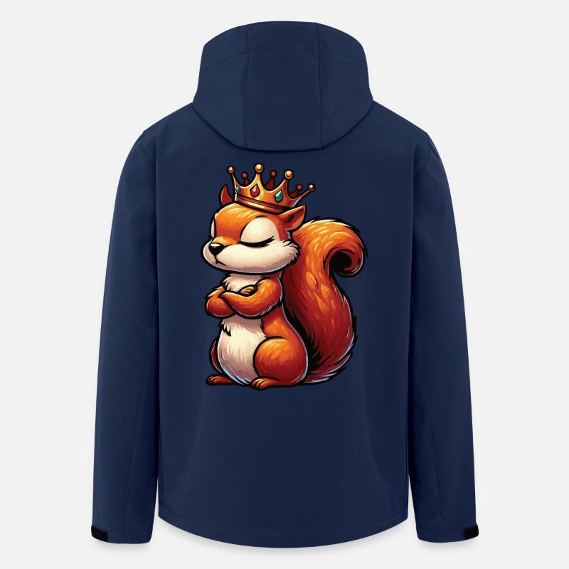 Squirrel Squirrel Squirrel Lover Rodent - Men’s Recycled Softshell Jacket by Stanley/Stella - navy