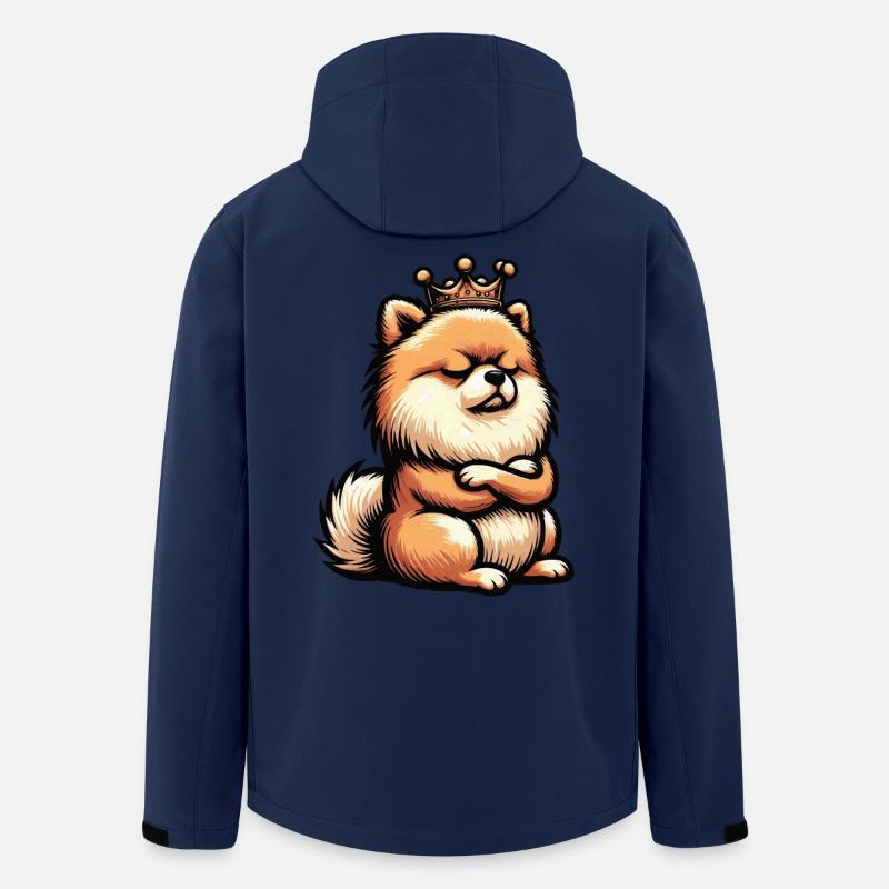 Zwergspitz Zwergspitze Spitzhund Zwergspitzhalter - Recycelte Männer Softshell-Jacke von Stanley/Stella - Navy