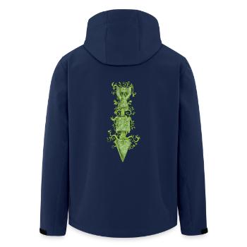 Le règne de la nature - Veste softshell homme en polyester recyclé Stanley/Stella - marine - Dos - AI Model Male 185 light (185cm)