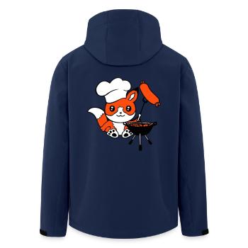 Fox Grills Saucisses Grill Master Grilling Cuisson - Veste softshell homme en polyester recyclé Stanley/Stella - marine - Dos - AI Model Male 185 light (185cm)