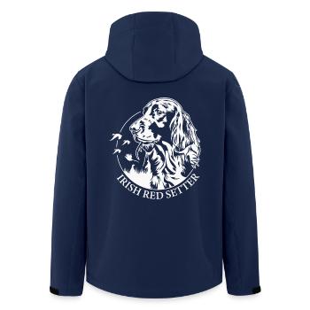 Irish Red Setter Jagdhund Jagdhunde Hunde Wilsigns - Recycelte Männer Softshell-Jacke von Stanley/Stella - Navy - Hinten - AI Model Male 185 light (185cm)