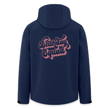 Birthday Squad Matching Group Birthday Party Gift - Men’s Recycled Softshell Jacket by Stanley/Stella - navy - Back - AI Model Male 185 light (185cm)