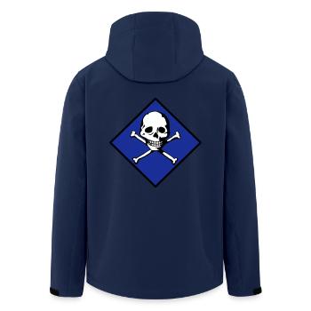 Schädel und Knochen - Recycelte Männer Softshell-Jacke von Stanley/Stella - Navy - Hinten - AI Model Male 185 light (185cm)