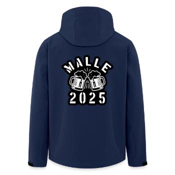 Malle 2025 Beer - Men’s Recycled Softshell Jacket by Stanley/Stella - navy - Back - AI Model Male 185 light (185cm)