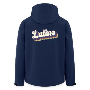 Latino - Fiers Mexicains Espagnols Hispaniques Racines Hommes - Veste softshell homme en polyester recyclé Stanley/Stella - marine - Dos - AI Model Male 185 light (185cm)