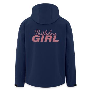 Birthday Girl Cool Birthday Party For Kids Girls - Men’s Recycled Softshell Jacket by Stanley/Stella - navy - Back - AI Model Male 185 light (185cm)