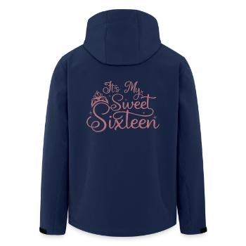 C’est mon doux seize 16e anniversaire 16 ans - Veste softshell homme en polyester recyclé Stanley/Stella - marine - Dos - AI Model Male 185 light (185cm)