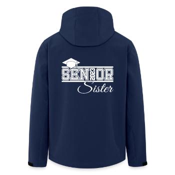 Senior 2023 Schwester Stolze Schwester von Graduate - Recycelte Männer Softshell-Jacke von Stanley/Stella - Navy - Hinten - AI Model Male 185 light (185cm)