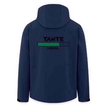 Tante loading Ladebalken - Recycelte Männer Softshell-Jacke von Stanley/Stella - Navy - Hinten - AI Model Male 185 light (185cm)
