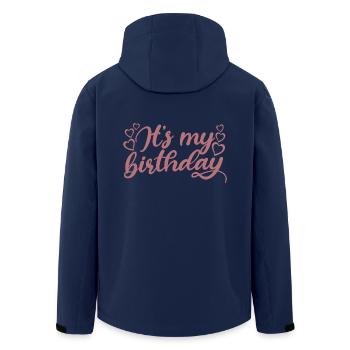 C’est mon anniversaire Cadeau et tenue de fête d’anniversaire mignons - Veste softshell homme en polyester recyclé Stanley/Stella - marine - Dos - AI Model Male 185 light (185cm)