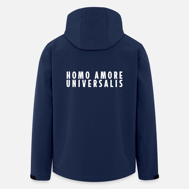 Homo Amore Universalis - Recycelte Männer Softshell-Jacke von Stanley/Stella - Navy
