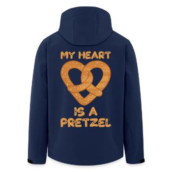 Bretzel Coeur Bretzels Baker Bakery - Veste softshell homme en polyester recyclé Stanley/Stella - marine - Dos - AI Model Male 185 light (185cm)