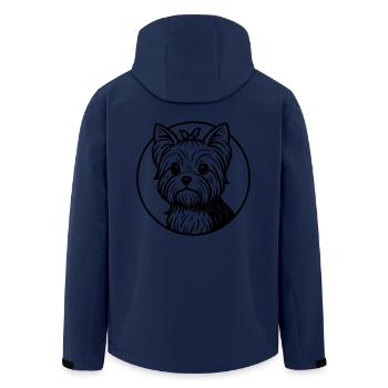 Yorkshire - Recycelte Männer Softshell-Jacke von Stanley/Stella - Navy - Hinten - AI Model Male 185 light (185cm)