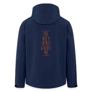 Holy Spirit - Men’s Recycled Softshell Jacket by Stanley/Stella - navy - Back - AI Model Male 185 light (185cm)