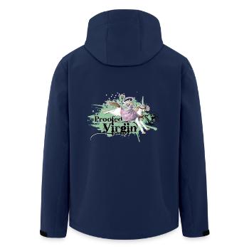 shirt einhorn prinzessin proofed virgin gruen - Recycelte Männer Softshell-Jacke von Stanley/Stella - Navy - Hinten - AI Model Male 185 light (185cm)