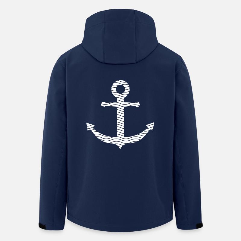 Anker - Recycelte Männer Softshell-Jacke von Stanley/Stella - Navy